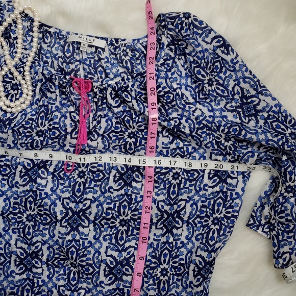 Milly for DesigNation BoHo Chic Peasant Top size M - Picture 4 of 5